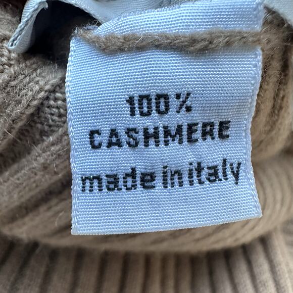 James Perse for Barney's Tan Cashmere Turtleneck Medium - Picture 5 of 6